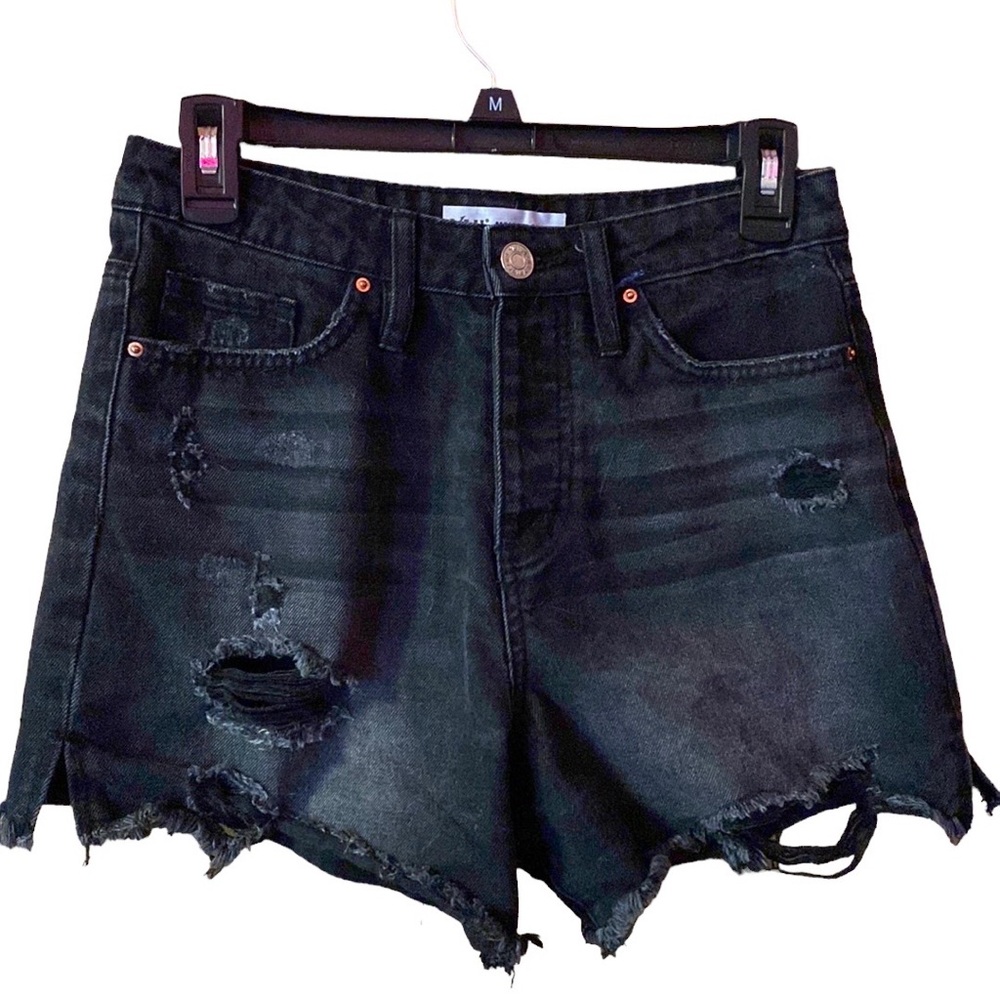 YMI Mom Fit Black Jean Shorts